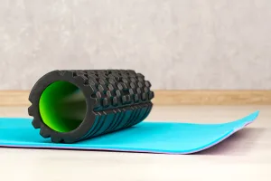 Массажный ролик ролер Power System PS-4050 Fitness Foam Roller черный/зеленый 33x15 см