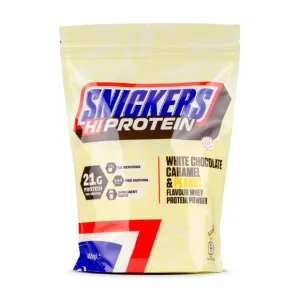 SNICKERS Hi Protein - 455 г Білий шоколад з карамеллю та арахіс