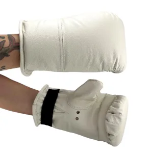 Снарядні рукавички шкіряні (битки) Жовтий - в асортименті