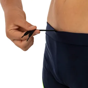 Плавки боксери для хлопчиків для плавання вік 6-10років темно-синій-салатовий 8