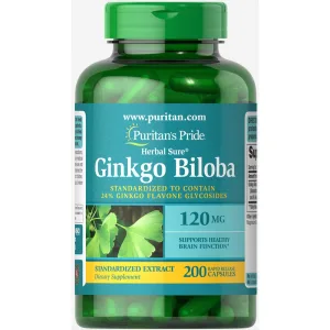 Ginkgo Biloba Standardized Extract 120 мг - 200 капсул