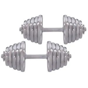 Гантелі розбірні хромовані 2 шт по 20 кг - 2 х 20 кг
