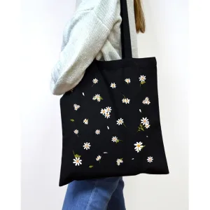 Екошопер BookOpt BK4091 Ромашки - сонячні квіти, чорний