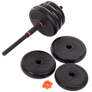 Набір трансформер гантелі гиря штанга упори 6в1 FED 30 кг чорний