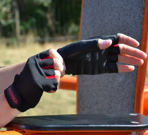 Рукавички для фітнесу MadMax MFG-251 Rainbow Rubine Red M