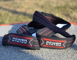 Лямки для тяги вісмірка Power System PS-3405 Figure 8 чорний/червоний L/XL