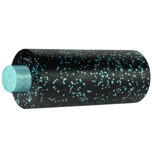 Масажний ролик роллер гладкий PowerPlay PP-4348 2 in 1-EPP Foam Roller Чорно/Блакитний 33x14 см.