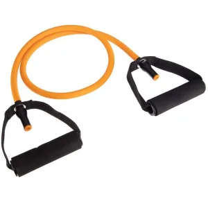 Еспандер трубчастий з ручками та фіксатором дверей Довжина 120 см навантаження 18.2 кг Помаранчевий