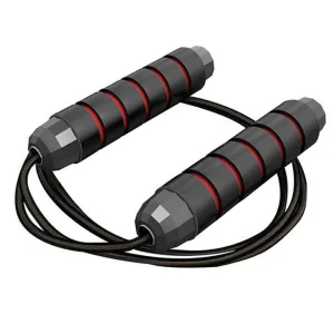 Скакалка скоростная PowerPlay 4210 Power Weighted Jump Rope чёрная 2,7 m