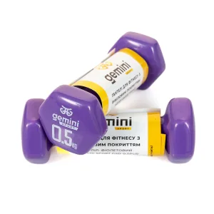 Гантелі Sport для фітнесу з вініловим покриттям 2 шт по 0,5 кг GSD-0.5PUR