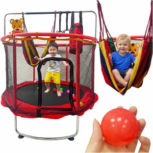 Батут дитячий 6в1 140 см MS 4291-R