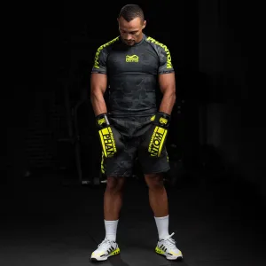 Боксерські рукавиці Phantom APEX Elastic Neon Black/Yellow 10 унцій (бинти 4 м. в подарунок)