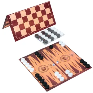 Набір шашки, нарди 32х32 034/6