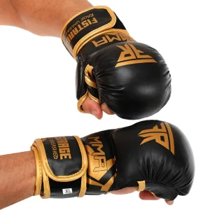 Рукавички Краби спарингові для MMA FISTRAGE чорний-золотий XL