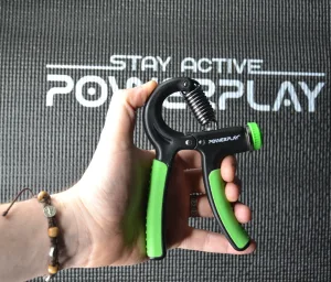 Еспандер кистьовий PowerPlay PP-4323 з регульованим навантаженням 10-40 кг. Strength Grip Чорно-зелений