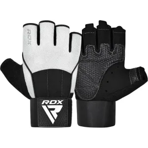 Рукавички для фітнесу RDX W3 WHITE WITH EVA PADDING-M