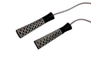 Скакалка PowerPlay 4206 Jump Rope PRO+ сіро-чорна (2,75m.)