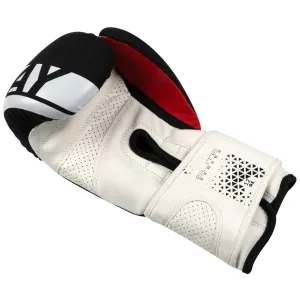 Боксерські рукавиці PowerPlay 3086 Matt Challenger чорно-білі 12 унцій