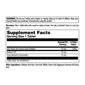 Zinc 15+ Chelated - 100 таблеток