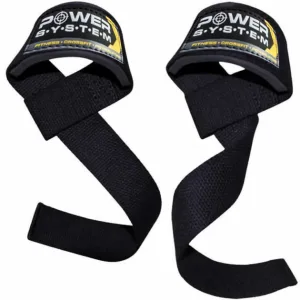 Лямки для тяги Power System PS-3400 Power Straps чорний/жовтий