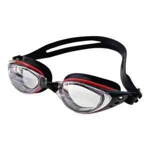 Окуляри для плавання LEACCO чорно-червоний