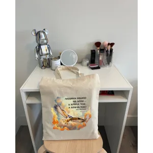 Екошопер BookOpt BK4076 Л.В. Костенко "Людина нібито не літає.А крила має. А крила має!" бежевий