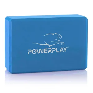 Yoga Block 2 pcs (Pair) PowerPlay 4006 Yoga Brick EVA Blue