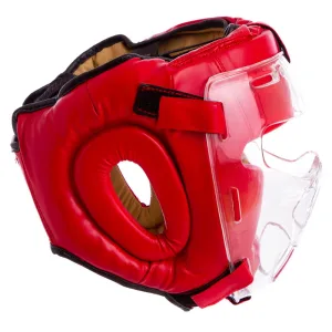 Шолом для єдиноборств із захисною маскою ELS чорний M