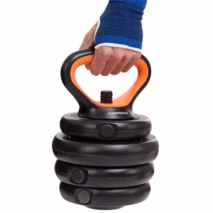 Набір трансформер гантелі гиря штанга упори 6в1 FED 30 кг чорний