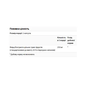 Mega Tribulus Extract 250 мг - 120 капсул