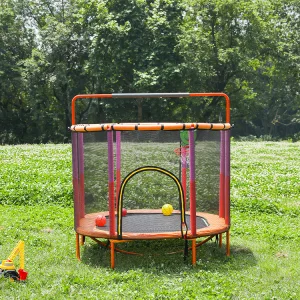 Батут дитячий 6в1 140 см MS 4291-R