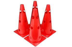 EasyFit Sports Cones 31 cm (Set of 4) Red