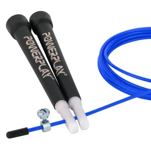 Скакалка швидкісна PowerPlay 4202 Ultra Speed Rope синя 2,9 m.