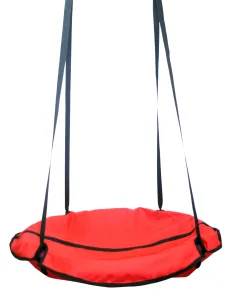 Гойдалка підвісна для дітей та дорослих, гніздо лелека Red (червоний)