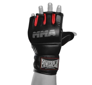 Рукавиці для MMA PowerPlay 3053 чорно червоні L/XL