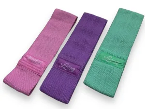 Гумки для фітнесу набір тканинний 3 шт LOOP BANDS