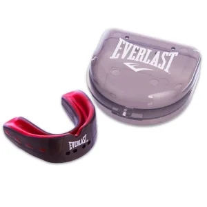 Капа боксерська EVERSHIELD DOUBLE MOUTH GUARD чорно-червона універсальна (оригінал)