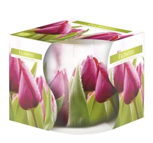 Ароматична свічка в скляному стакані квіти SN 71 s-07