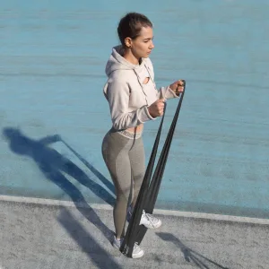 Resistance Loop Band for Sports and Rehabilitation Power System PS-4123 Flat Stretch Band Level 3 Black 12 15 kg