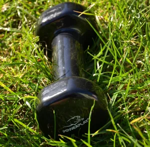 Гантелі вінілові PowerPlay 2 * 1 кг. PP_4121 Чорні (2шт. - пара)