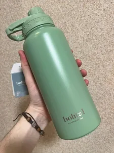 Бутылка для воды металлическая с двойной вакуумной изоляцией Bohtal Insulated Sports Bottle 960 мл Green