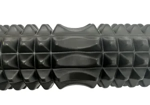 Массажный ролик EasyFit Grid Roller 33 см v.1,2 чёрный