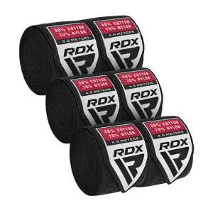 Бинти для боксу RDX RB Hand Wraps Combine 3 пари Black (4,5 м.)