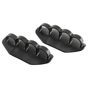 Накладки на долоні грипси Gym Grips силіконові, 2 шт, чорні - 12х5.5х3,5 см