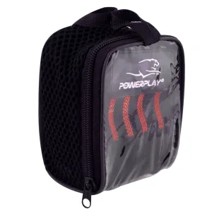 Кистьові бинти PowerPlay 3081 Gym WristT Wraps Чорно-Червоні