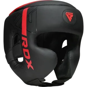 Боксерський шолом RDX F6 KARA Matte Red S