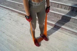 Стрічка еспандер для спорту та реабілітації Power System PS-4007 Resistance Band Set 3 шт.