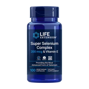 Super Selenium Complex 200 mcg & Vitamin E 100 вегетаріанських капсул (термін до 28.09.2026)