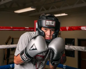 Боксерський шолом TITLE Platinum Premier Full 2,0 Black M (капа в комплекті)