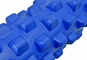 Масажний ролик EasyFit Grid Roller PRO 33 см синій